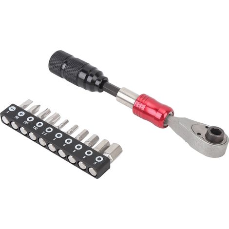 Jeu de clés à cliquet à douille 1/4 po en alliage d'aluminium - Outil d'entretien et de réparation (1/5)