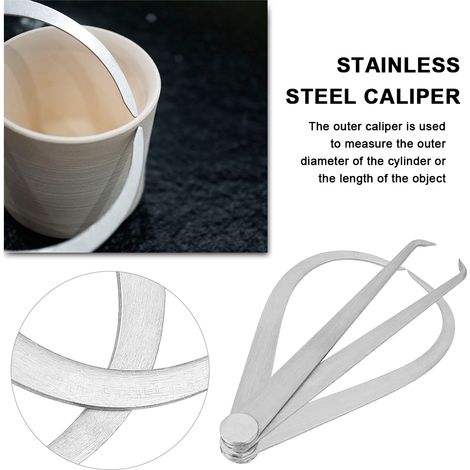 Ensemble de 2 pieds à coulisse d'usinage en acier inoxydable de 15 cm (6 pouces) pour joints extérieurs et intérieurs (1/5)
