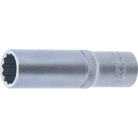 Douille pour Clé 12 Pans Longue 12,5 mm (1/2) - 15 mm - Précision et Durabilité, Chrome-Vanadium - D-Work