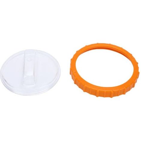 P07018 Orange Mutter mit transparenter Abdeckung P07019 Ersatzteil für Kunststoff-Poolsandfilterpumpe (1/5)