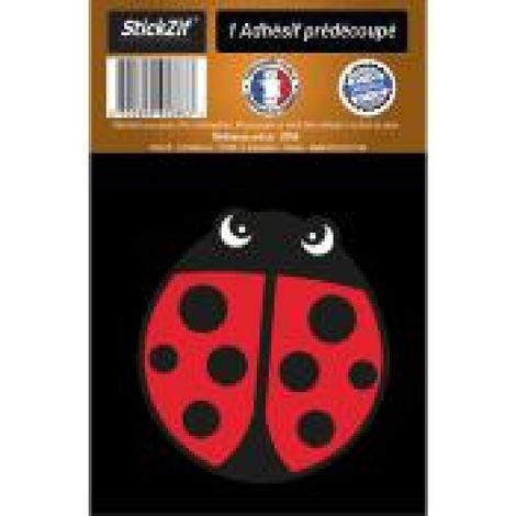 1 Autocollant Coccinelle