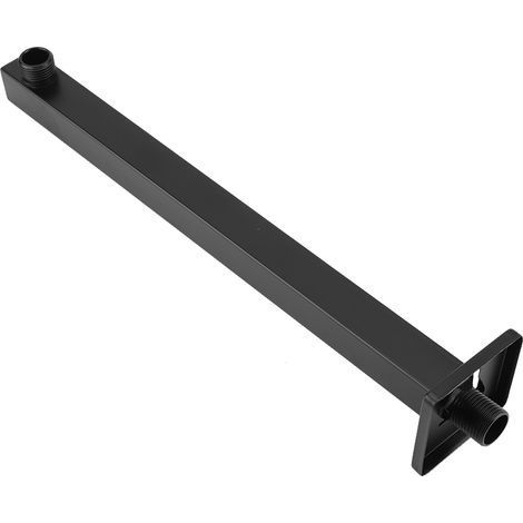 14.5 cm Bras de Douche Mural en Acier Inoxydable, Carré et Droit pour Tête de Douche, Accessoire de Salle de Bains