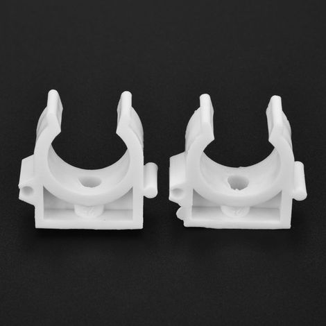 20 fixations étrier en U pour tuyaux 16/20/25/32mm, colliers de serrage avec vis (25mm) (1/5)