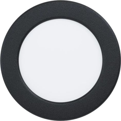 Eglo LED Einbauleuchte Fueva 6-Z schwarz Ø 12 cm RGB dimmbar (1/2)