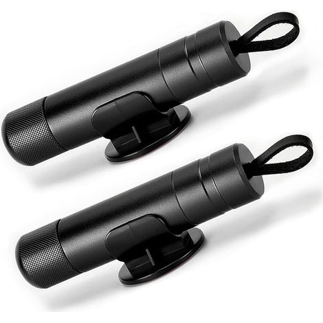 Marteau de sécurité automobile, brise-vitre et coupe-ceinture de sécurité, outil de sortie d'urgence 2023 (2  Noir)-AquaForge (1/5)