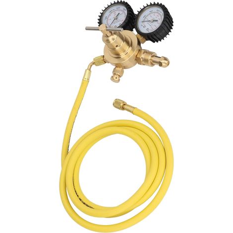 Régulateur de Manomètre d'azote, Connecteur de Sortie d'entrée en Laiton, Kit de Test de Manomètre d'azote, Régule Efficacement Lors du Soudage (1/5)