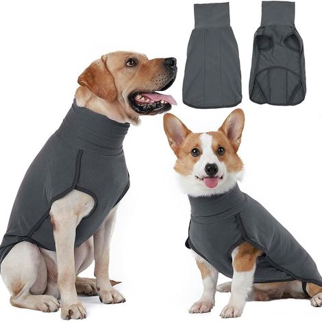 Pull et Manteau Chien Hiver pour Chien Chat pour Petite Moyen Grand Chiens Noir XL (1/5)