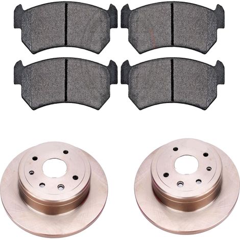 KIT FRENI POSTERIORI compatibile con CHEVROLET LACETTI (J200) - DISCHI + PASTIGLIE OEM: FDB1889, FDB4295 / 17686 /SOSTITUZIONE DIRETTA/BASSA POLVERE/SILENZIOSO (1/5)