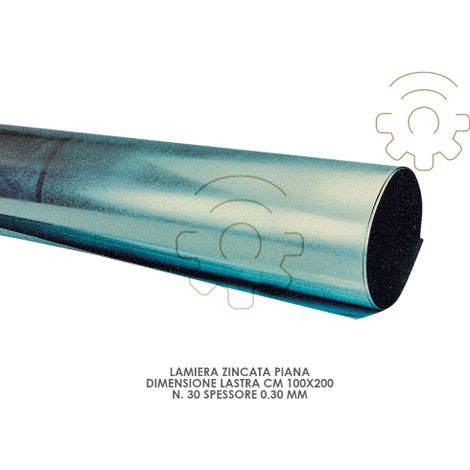 Lamiera Zincata Piana N. 30 Spessore 0,30 Mm - 10 Kg (1/3)