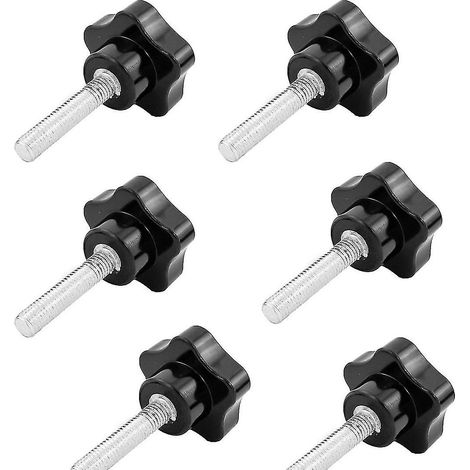 Vis de serrage de rechange M8 x 40 mm à filetage étoile, noires (1/4)