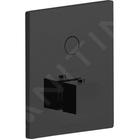 Paffoni Compact Box - Mitigeur de douche thermostatique encastré, noir mat CPT513NO (1/3)