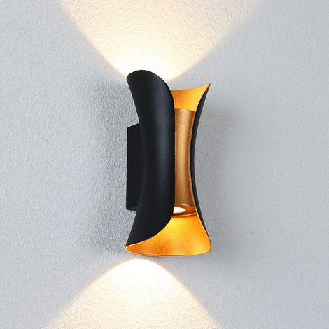10W Innenwandleuchte Moderne Wandleuchte Außenwandleuchte Up Down Metall 3000K Warmweiß Dekorative Innenbeleuchtung für Schlafzimmer Zuhause Flur Wohnzimmer FLITI (1/2)