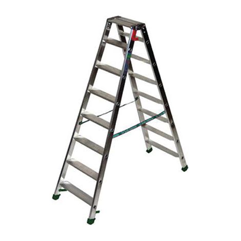 F.A.C.A.L. S.R.L. - Échelle Double Aluminium Marches Plates Dupla - Hauteur de 1m à 3m - 2x5 marches (1/4)