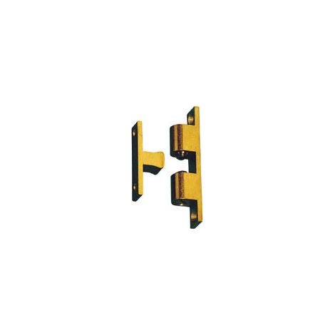 Itar – Loqueteau à billes en laiton massif – Hauteur 40 mm – Force réglable pour portes en bois – Gâche à visser ou à pointer (1/2)