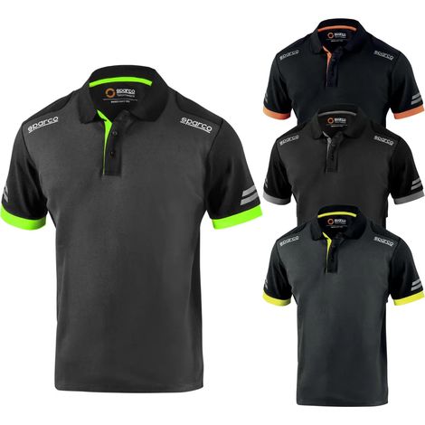 Polo Tecnica da Lavoro Sparco Toledo Grigio-Verde 3XL