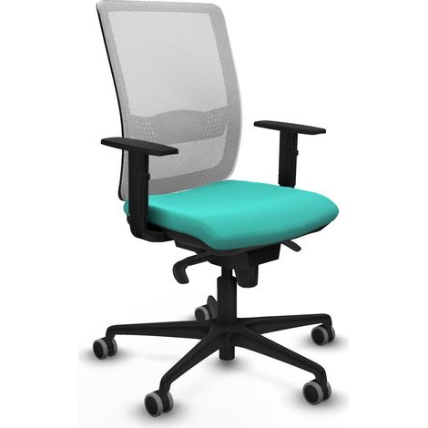 Silla de oficina piqueras y crespo Haches cuero sintético turquesa (1/2)