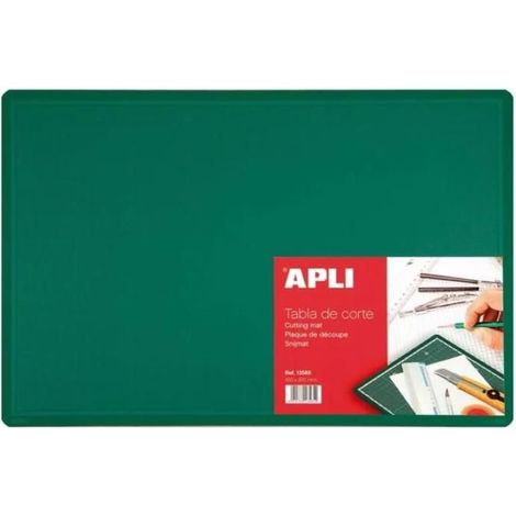 Apli 13564 - Tapis de découpe vert PVC 600 x 450 x 2mm (A2) - Plaque de coupe