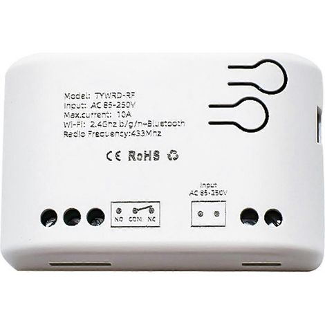 Module relais domotique Tuya Smart Switch WIFI pour moteur, éclairage, télécommande, disjoncteur, interrupteur à impulsion, compatible Alexa (1/4)