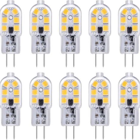 Ampoule LED G4 pour hotte aspirante 12V 2W blanc froid 6000K, 200lm, bi-broches équivalent halogène G4 - Générique (1/4)