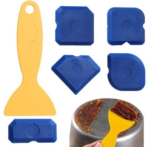 CCYKXA Set of 6 pieces for smoothing joints - Perfect joints thanks to very straight edges - Special knobs for easy lifting - Ideal for sealants such as acrylic and silicone (1/5)