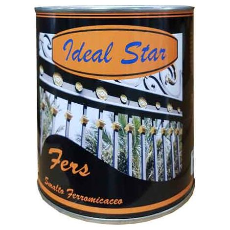 SMALTO FERROMICACEO 'FERS' IDEAL STAR 0,750 lt - Verde Grana Grossa - IDEAL STAR