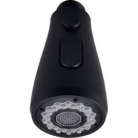 Pommeau de douche amovible de rechange pour robinet mitigeur de cuisine multifonction noir