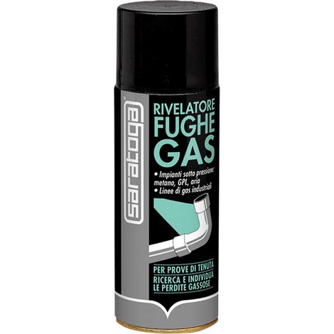 RILEVATORE FUGHE GAS METANO GPL BOMBOLETTA SPRAY 400ML SARATOGA