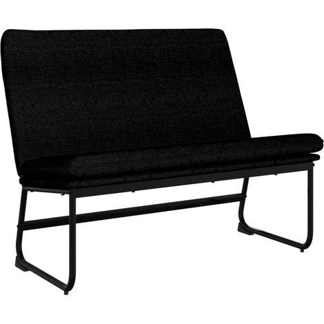 Banc Noir 100x75x76 cm Tissu vidaXL