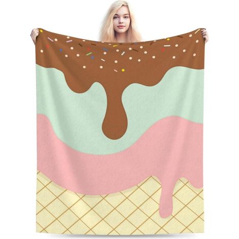 Extraweiche Decke mit italienischem Peperoni-Pizza-Muster, 152 x 127 cm, bequeme Flanelldecke, geeignet für Sofas, Betten, Büros und Autos – ein ganzjähriges Geschenk für Teenager und Erwachsene.