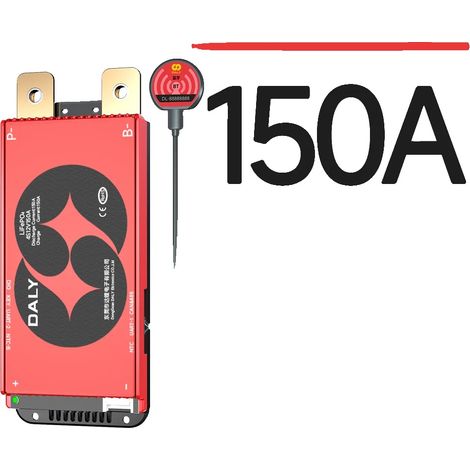 Système de gestion de batterie, protection contre la surcharge, options de communication intelligentes, BMS 150A RS485CAN-a, LiFePo4 16S 48V BT (1/2)