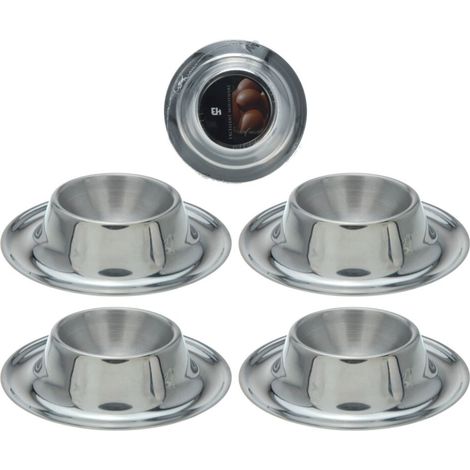 Ensemble de 4 coquetiers en acier inoxydable Excellent Houseware