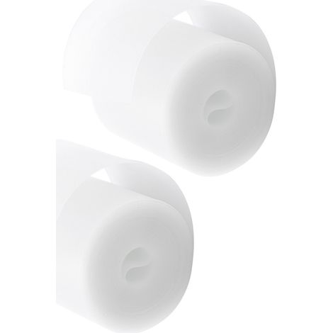 Lot de 2 protections de pneu blanches transparentes anti-crevaison et résistantes pour VTT et vélos de route (26 pouces). (1/5)