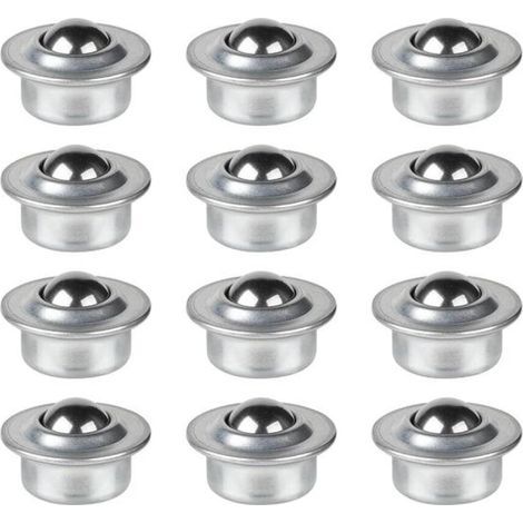 12 roulettes pivotantes à 360° avec roulements à billes – en acier inoxydable, pour un mouvement fluide et adaptées aux meubles lourds.