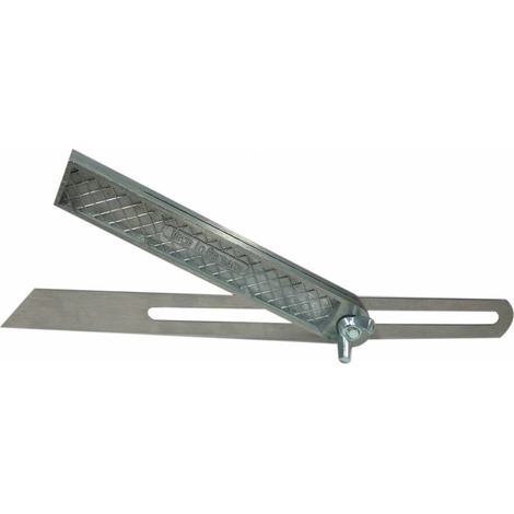 SQUADRA FALSA REGOLABILE ASTA ACCIAIO 250 MM