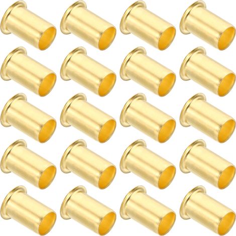 Insert de Compression en Laiton, 20 Pcs 12mm OD x 9mm ID Tube Kit d'Assortiment de Raccords de Compression de Support de Tube d'Insertion pour Tuyau d'Air, d'Huile et d'Eau (1/5)