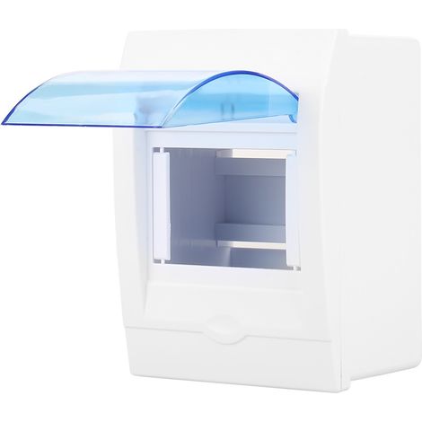 Boîtier de protection de distribution en plastique (1 pièce) pour disjoncteur 3-4 voies, installation murale intérieure.