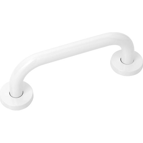 Maniglione di sicurezza bianco 30 cm per disabili in acciaio inox (1/2)