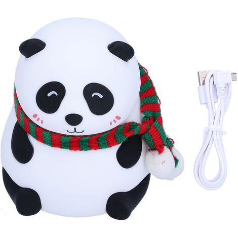 LED Night Light silicone animal Cartoon rechargeable USB, coloré décoratif lumière cadeau plissé (1/5)