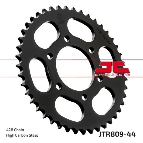 Pignon arrière Jt 809 44 pour Suzuki DR 125SE '94-'00 (80944Jt) (Chaîne 428) (1/2)