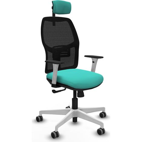 Sedia ergonomica piqueras y crespo Alfera turchese pelle sintetica (1/2)
