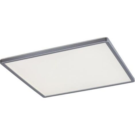 Plafonnier LED 22W RGB WiFi carré 42cm argent Rabalux