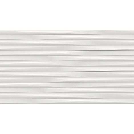 Carrelage 3D Blanc Fine Art 56x30,5x0,95 cm Mat Cavaro - Mur intérieur (vendu par carton de 1,3664 m²) - RO'MA CARRELAGE
