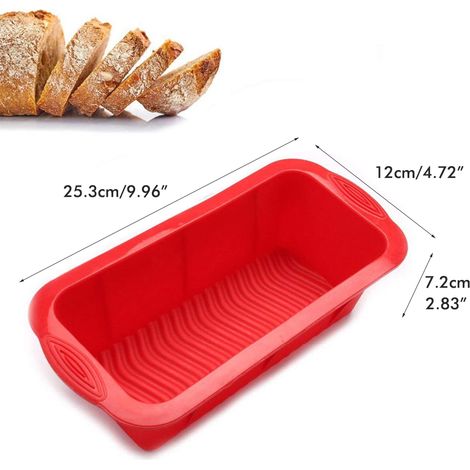 Rechteckige Silikon-Brotbackform, Toastplatte, Küchenbackform (1/5)