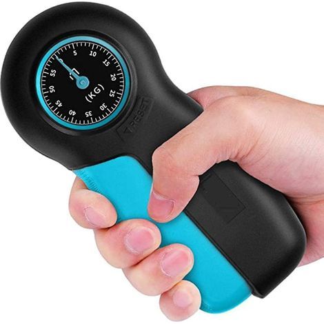 Handgriff-Dynamometer – Kraftmessgerät – Digitaler Dynamometer – Messung der Griffstärke – Handgelenksstärker – Blau