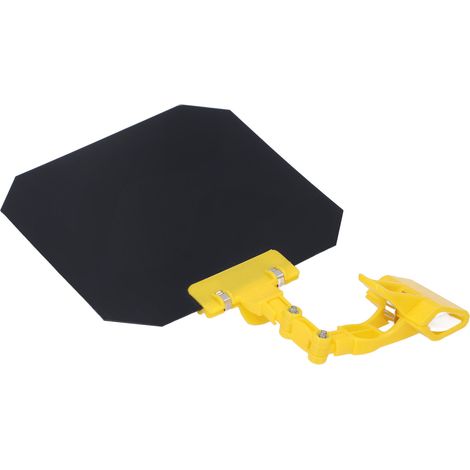 Cache de soudage anti-lumière intense 18 cm, protection oculaire carrée, écran à pince portatif, jaune (1/5)