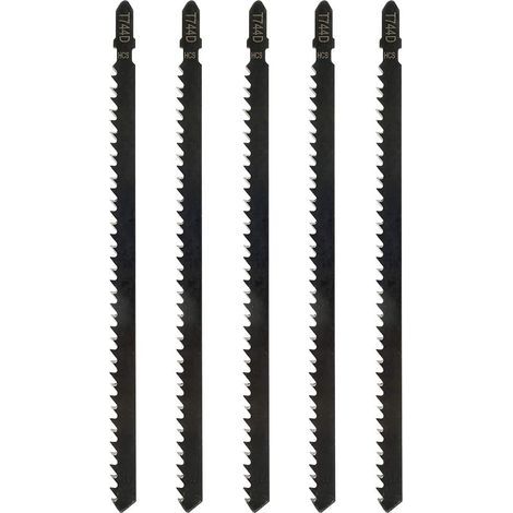 5pcs Lames de Scie Sauteuse T744D 180 mm - Accessoire Professionnel Compatible avec Bosch. Metabo. Scie Sauteuse pour Bois et Métal (1/4)