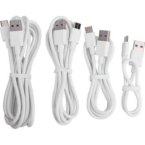 Set mit 4 schnellen 5A USB-C-Kabeln für ultraschnelles Laden und Datenübertragung (1/5)