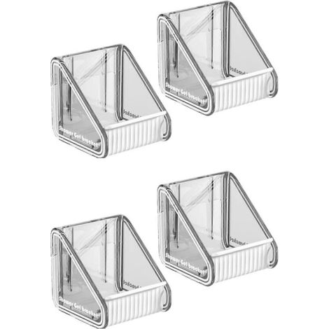 Étagère de douche, sans perçage, fixation murale adhésive, étagère de rangement de salle de bain antirouille avec porte-bouteille réglable, grise. (1/5)