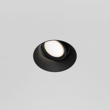 Maytoni Dot Faretto da incasso rotondo senza cornice nero 1xGU10 (1/2)