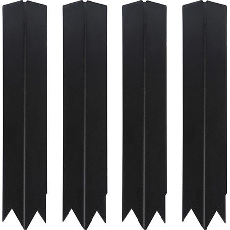 4 couleurs : Noir Matériau : Clips de bordure de jardin robustes en métal, connecteurs à 90 degrés, plaqués or.